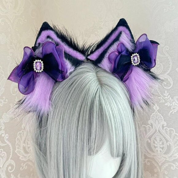 Cat Ears Headbands Accessories Punk Gothic Cosplay Anime Halloween Gift main image 4